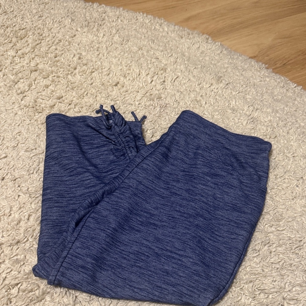 Chico's Blue Textured Ankle Pants